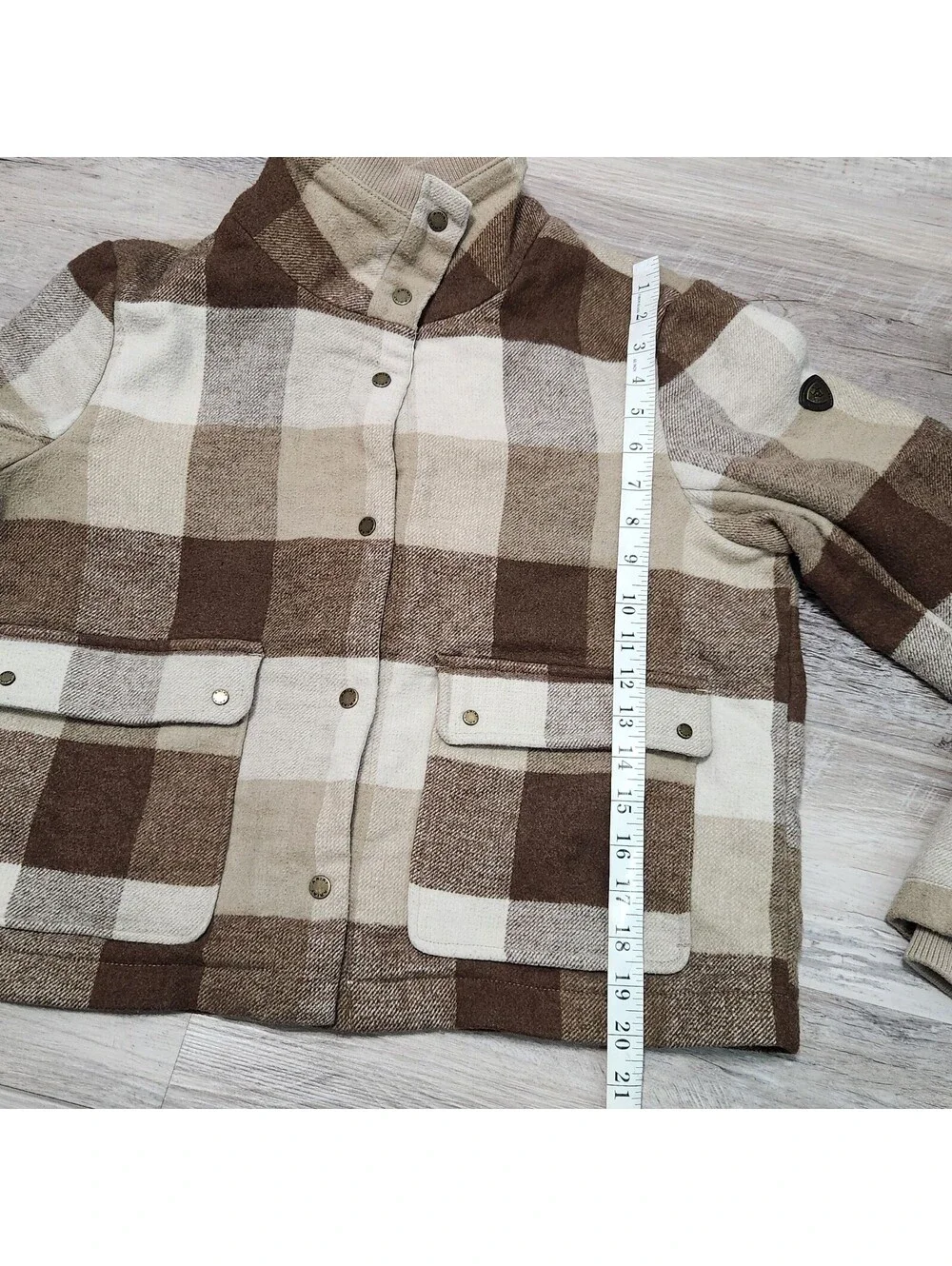 Ariat Womens Warrington Wool Blend Jacket Coat Equestrian Plaid Small